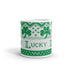 Shamrock Fair Isle Mug for Knitters, Knitting Mug, Knitter Gift, St. Patrick's Day Mug